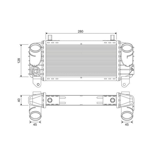 Valeo Intercooler (Charge Air Cooler) 817872