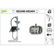 Valeo Electric Window Regulator Lifter Right Rear 852491
