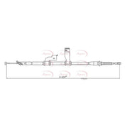 Apec Handbrake Cable Right Rear CAB1166