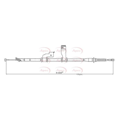 Apec Handbrake Cable Right Rear CAB1166
