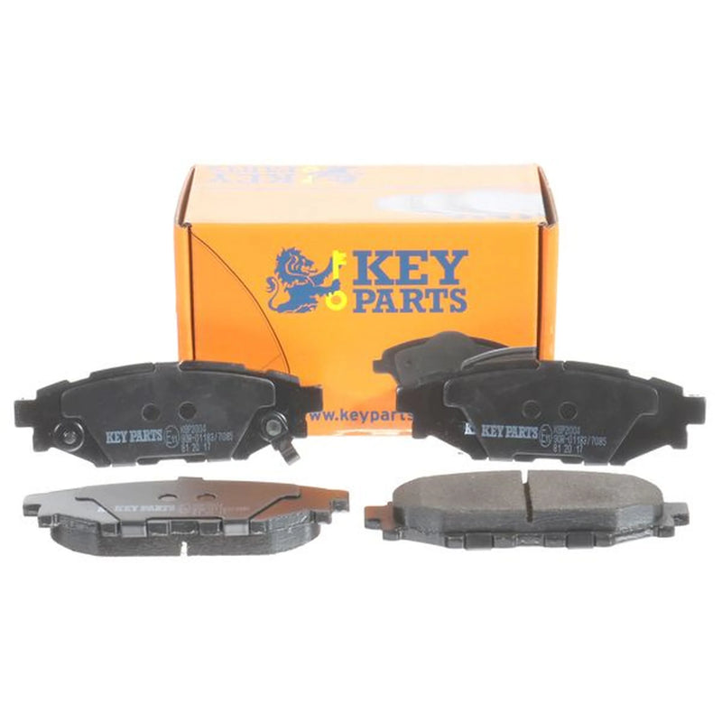 Key Parts 4 x Rear Brake Pad Set fits Subaru Forester 2008-2013 2.0 2.5