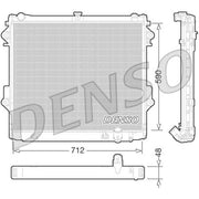 Denso Engine Radiator DRM50074