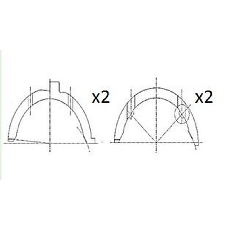 FAI Thrust Washer Set 80. fits Daewoo Korando 1999 on 3.2