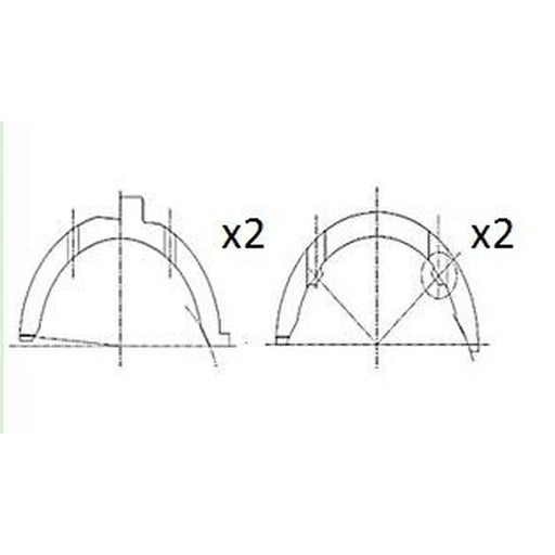 FAI Thrust Washer Set 80. fits Daewoo Korando 1999 on 3.2