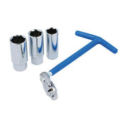 Laser T-Handle Spark Plug Socket Set 3/8"D 4pc 8373 Laser - Dynamic Drive