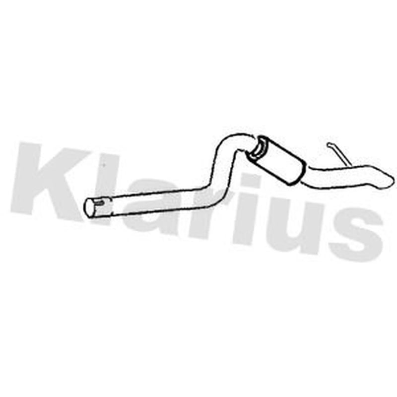 Klarius Box With Tail Pipe Rear fits Ford Transit 2001-2006 2.3