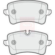 Apec Rear Brake Pad Set fits Audi A4 B8 2012-2015