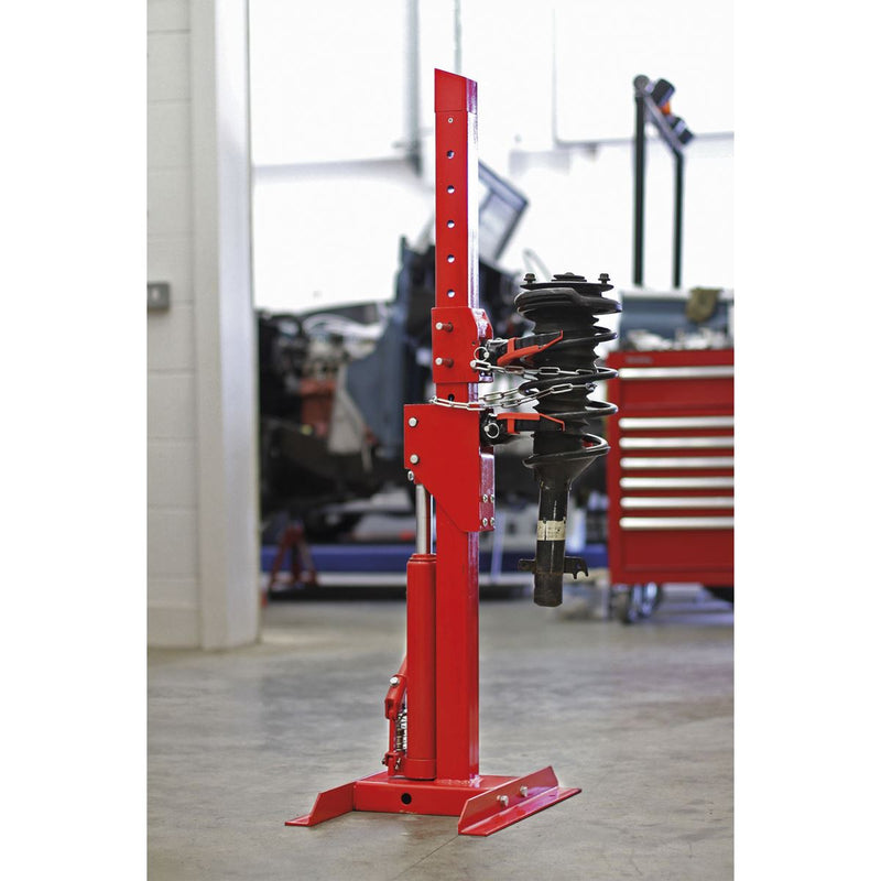 Sealey Coil Spring Compressing Station with Gauge Hydraulic 2000kg Capacity Sealey - Dynamic Drive