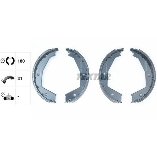 Textar Parking Brake Shoe Set 91054700