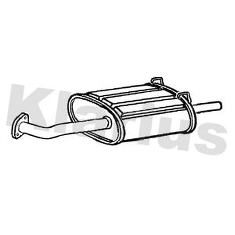 Klarius Box With Tail Pipe Rear fits Honda Cr-V IV 2012-2018 2.0