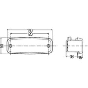 Hella Auxiliary Direction Indicator lateral installation C fits Mercedes-Benz Ng