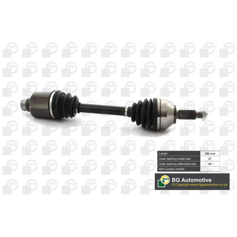 BGA CV Drive Shaft Driveshaft Front Right fits Ford Mondeo 2000-2007 1.8 2.0 2.2
