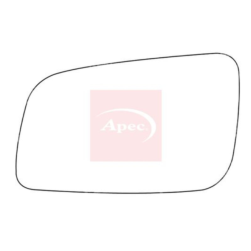 Apec Exterior Wing Mirror Glass Left fits Opel Astra G 1998-2009