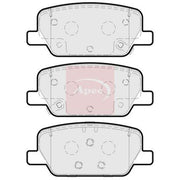 Apec Rear Brake Pad Set fits Hyundai Santa Fe IV 2018-2020 2.0 2.2