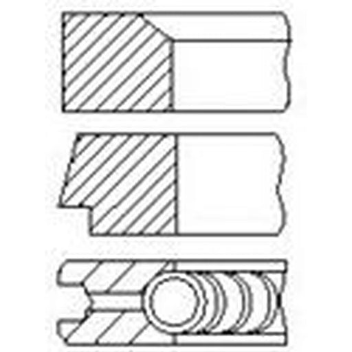 FAI Piston Ring Kit (1CYL) PR12-000 11257566479 PR12-000