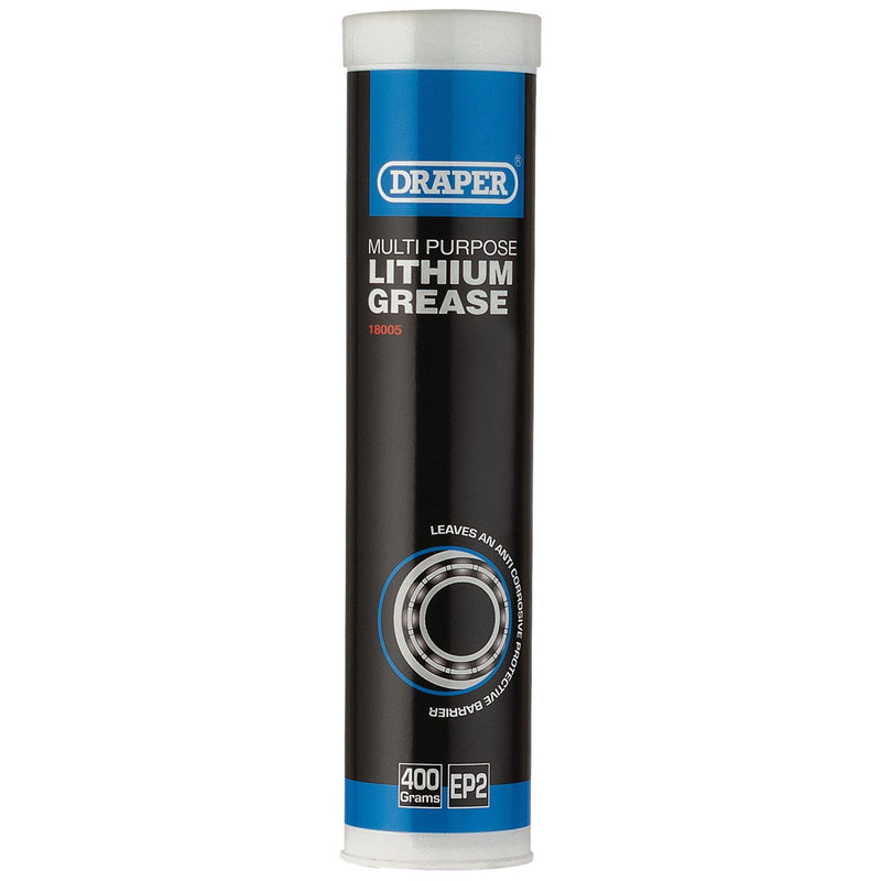 Draper Multi-Purpose Lithium Grease, 400ml Cartridge 18005 Draper - Dynamic Drive