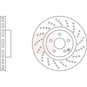 Apec Front Brake Perforated/Vented Discs & Pads fits Mercedes-Benz Sl 2001-2012
