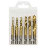 Sealey AK3025 6 Piece Combination Drill & Tap Set for Hand Drill