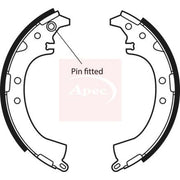 Apec Brake Shoe Set Axle Kit fits Daihatsu Extol 2004-2006 1.3