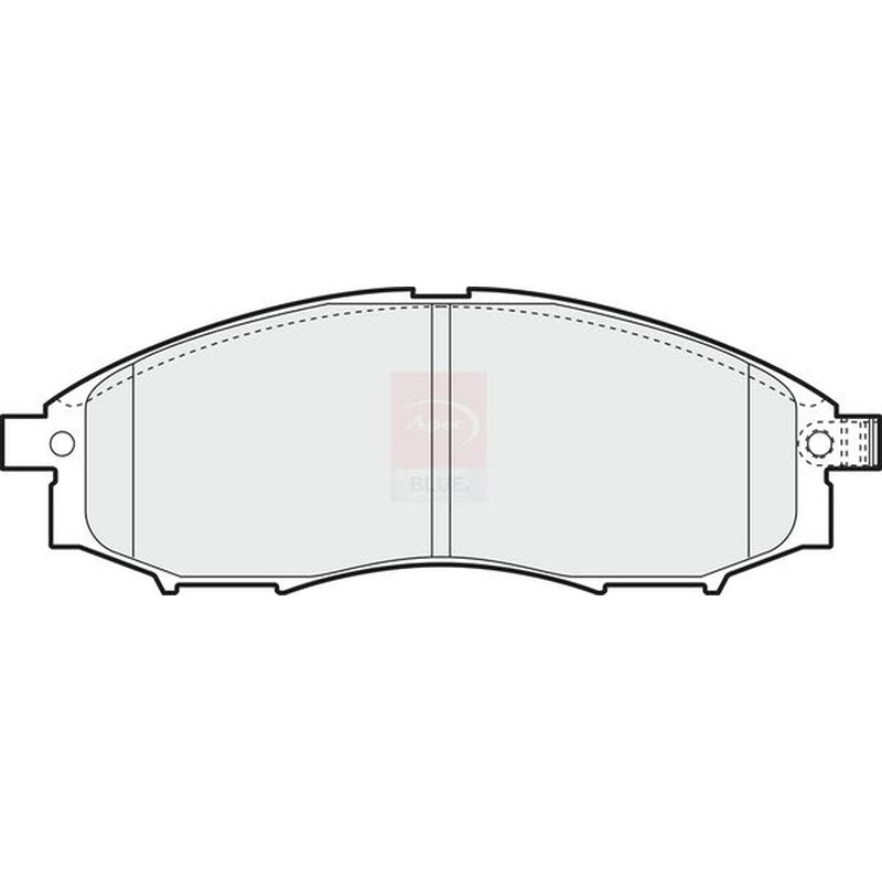 Apec Front Brake Pad Set fits Nissan Navara 2001 on 2.5