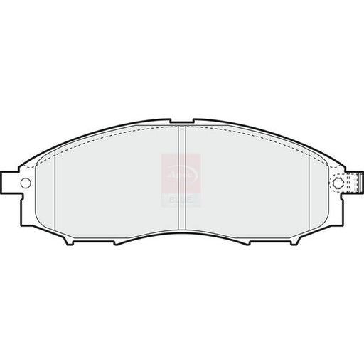 Apec Front Brake Pad Set fits Nissan Navara 2001 on 2.5