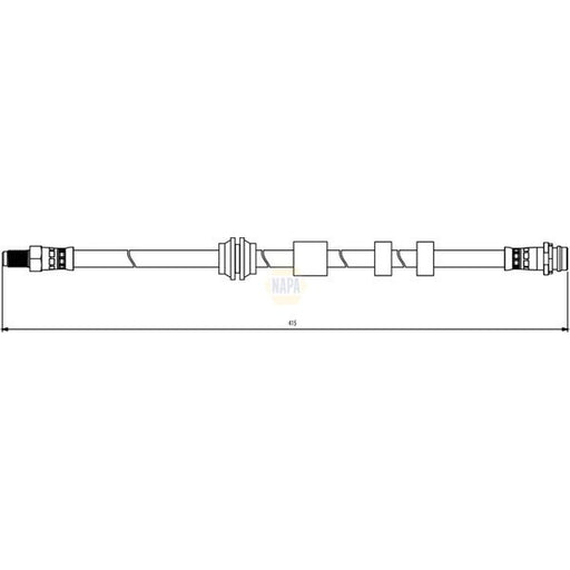 NAPA Brake Hydraulic Hose Line Front NBH1152