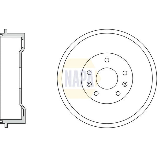 NAPA Brake Drum Assembly Rear NDR1045