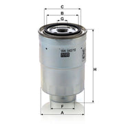 MANN-FILTER Full Service Kit with Air, Oil, Fuel & Cabin fits Mitsubishi Shogun