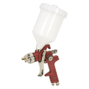 Sealey HVLP Gravity Feed Spray Gun 1.3mm Set-Up Water Paints Adjustable Sealey  - Dynamic Drive