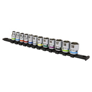 Sealey Premier Platinum Premier Platinum Socket Set 3/8"Sq Drive 12pc AK2660 Sealey Premier Platinum - Dynamic Drive