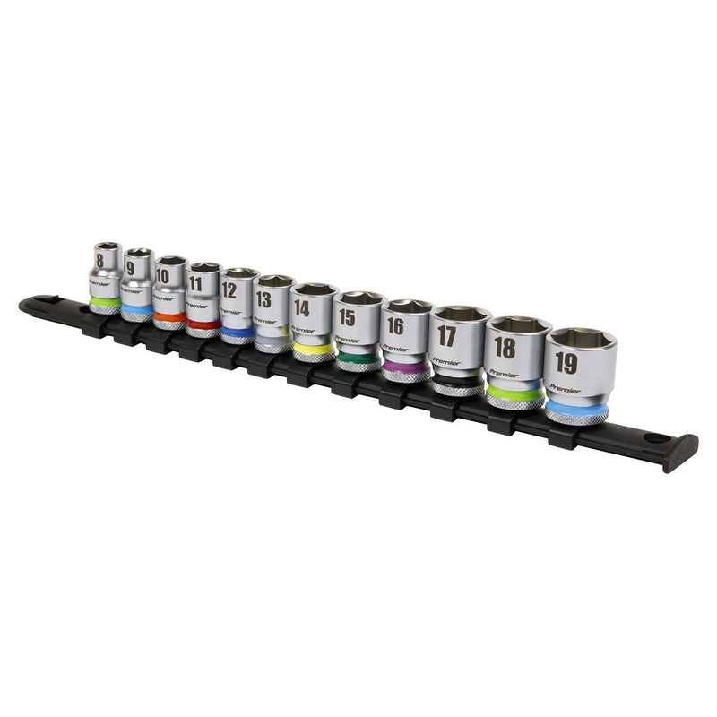 Sealey Premier Platinum Premier Platinum Socket Set 3/8"Sq Drive 12pc AK2660 Sealey Premier Platinum - Dynamic Drive