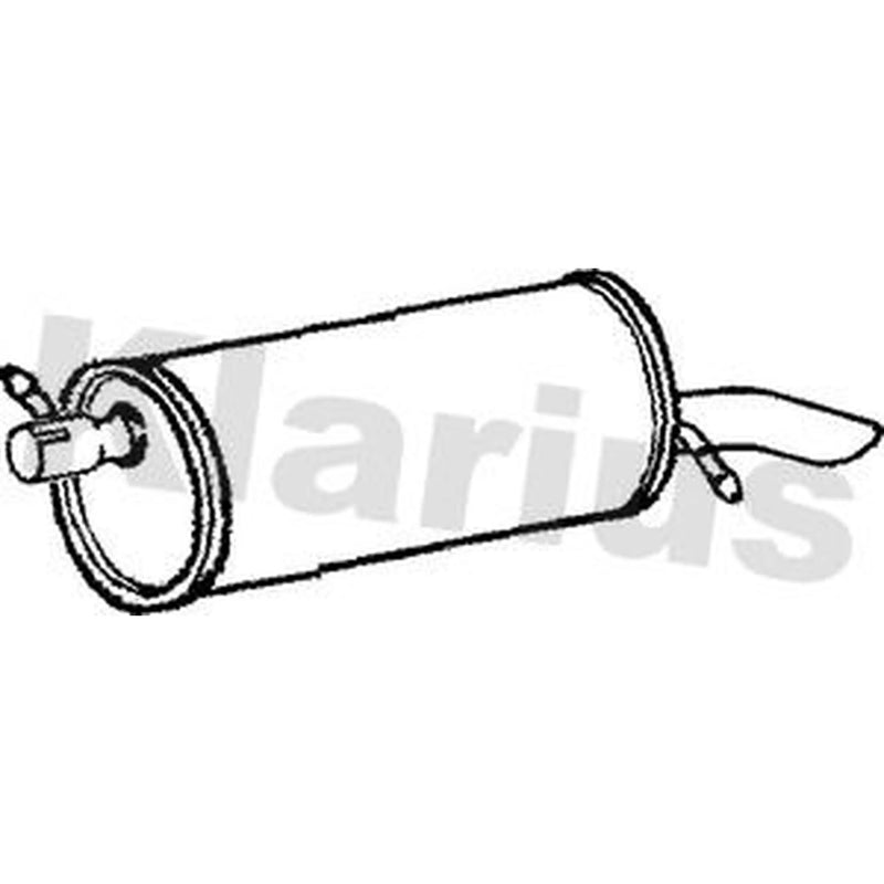 Klarius Box With Tail Pipe Rear fits Ford Galaxy I 1997-2006 2.3