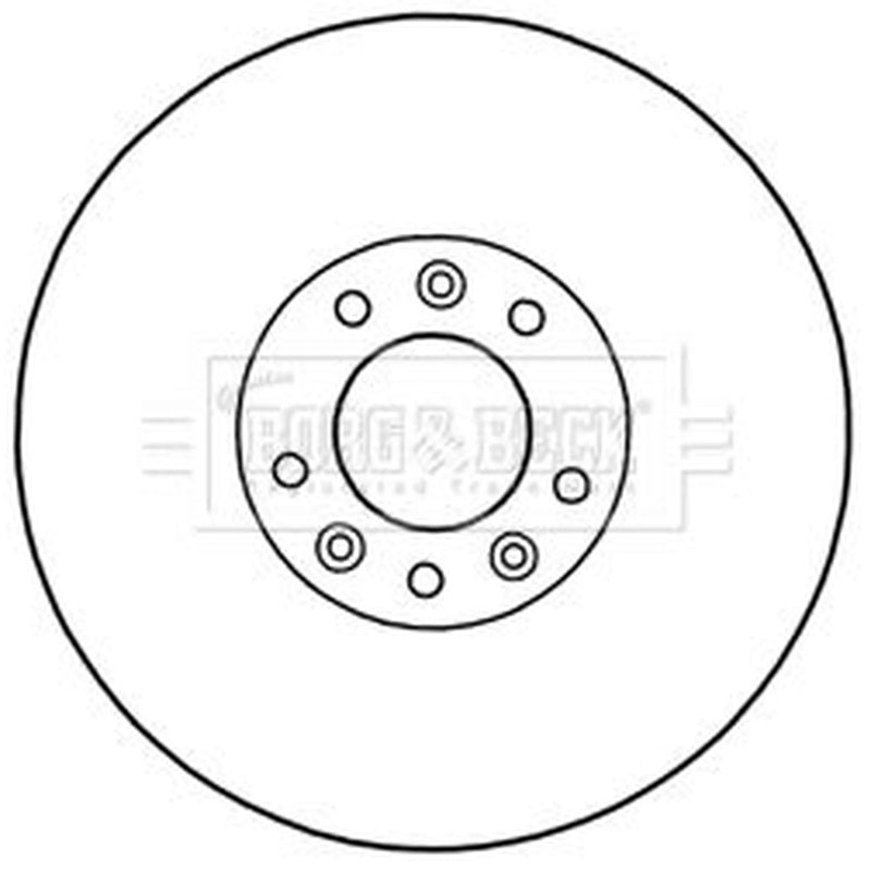 Borg & Beck Front & Rear Brake Discs & Pads fits Peugeot 508 I 2010-2018 2.0