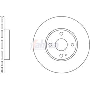 Fahren 2 x Vented Front Brake Discs FBD6938-x2