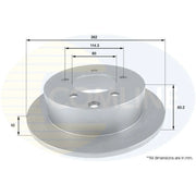 Comline Rear Brake Solid Discs & Pads fits Mitsubishi Lancer VIII 2008 on 2.0