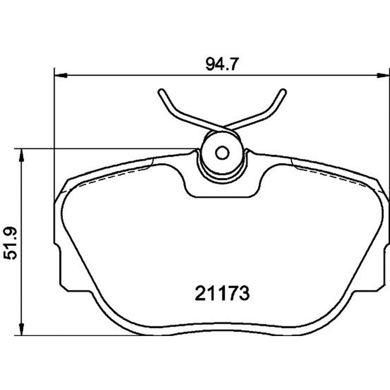 Mintex Front Brake Pad Set fits BMW 3 1982-1994 2.7