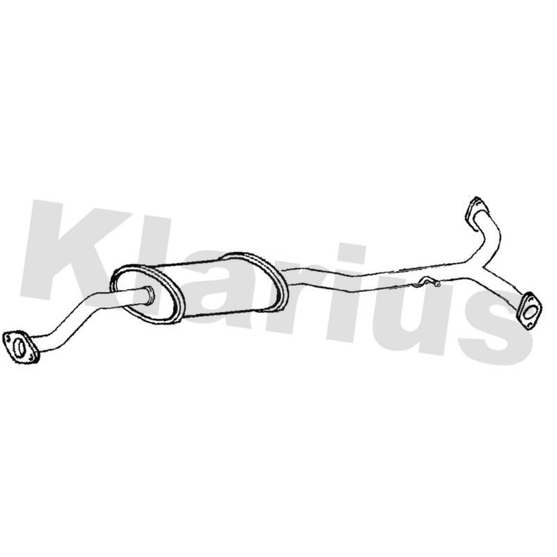 Klarius Box With Centre Pipe Centre fits Subaru Legacy IV 2003-2009 2.5