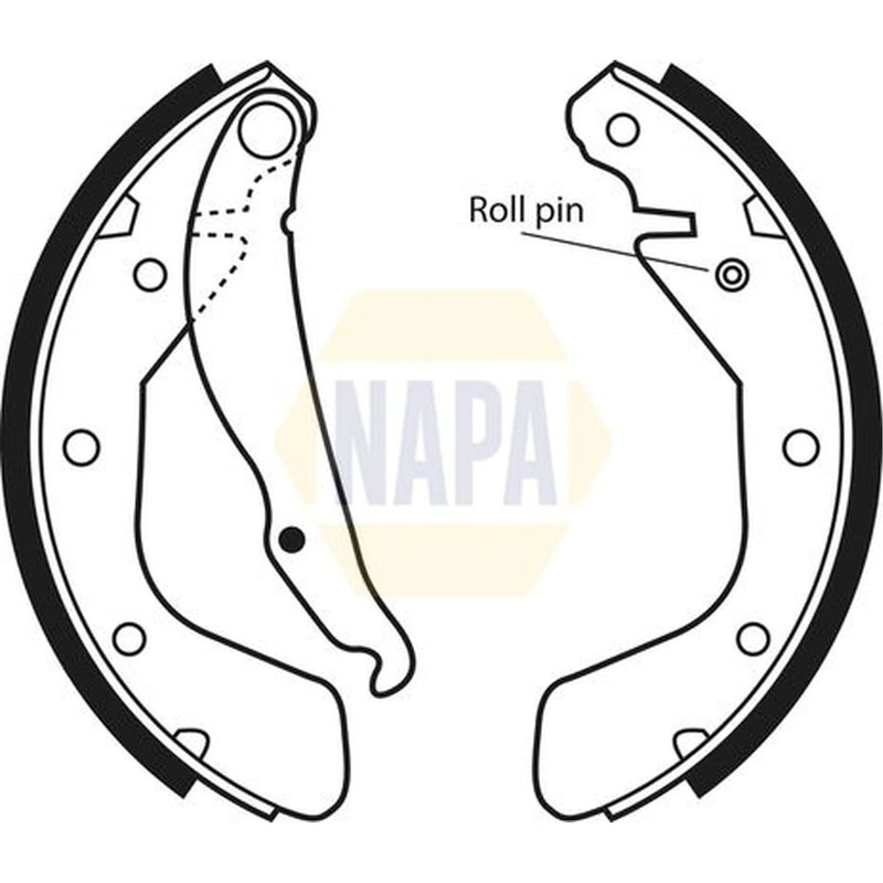 NAPA Brake Shoe Set Axle Kit NBS1016