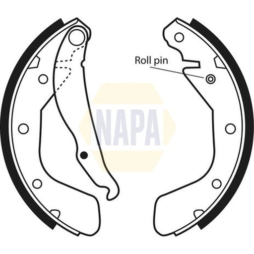 NAPA Brake Shoe Set Axle Kit NBS1016