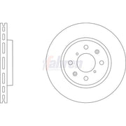 Fahren Front & Rear Brake Discs & Pads fits Suzuki Swift III 2010-2017 1.2 1.3