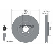 Textar 2 x Vented Front Brake Discs 92158703-x2