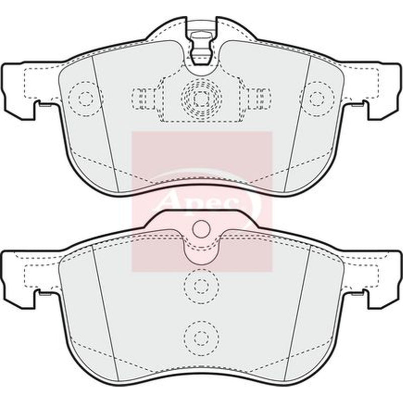 Apec Front Brake Pad Set fits MG MG 6 2010 on 1.8