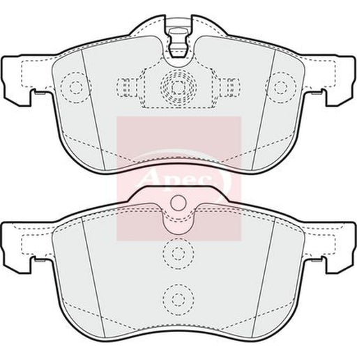 Apec Front Brake Pad Set fits MG MG 6 2010 on 1.8