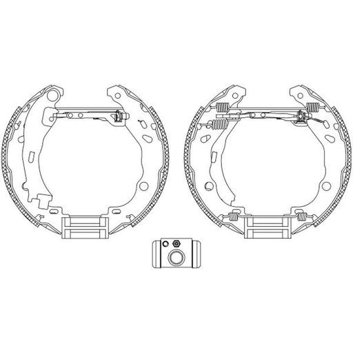 Mintex Brake Shoe Set Axle Kit