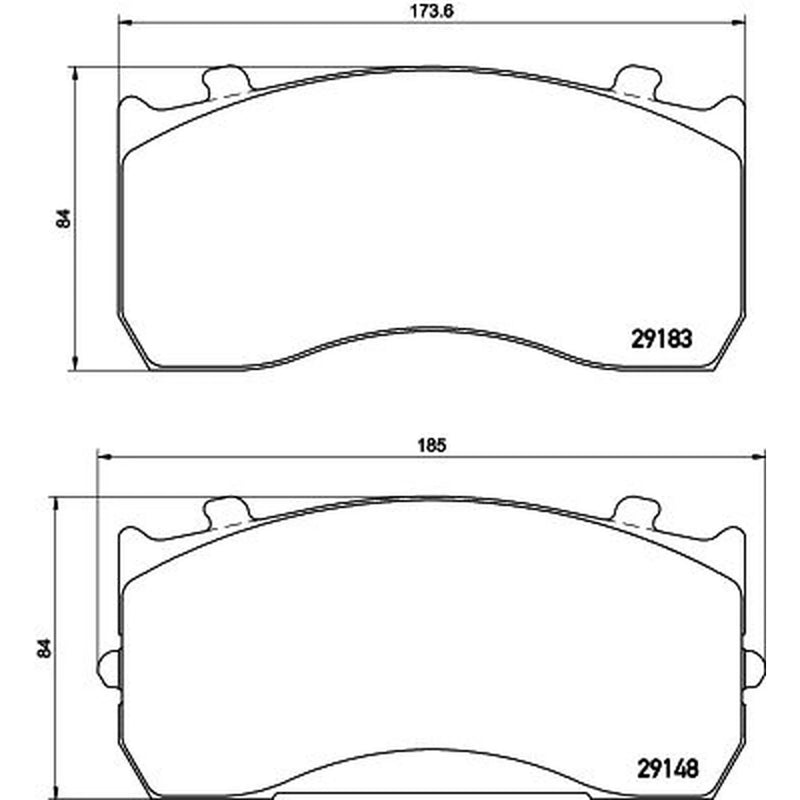 DON Front & Rear Pads fits Alexander Dennis Enviro100 2023 on