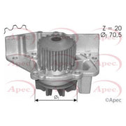 Apec Engine Cooling Water Pump fits Citroën Berlingo First 1996-2003 1.8 1.9