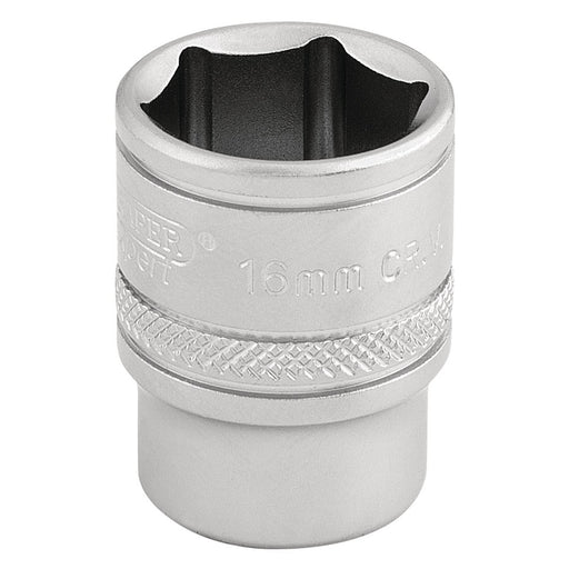 Draper 6 Point Metric Socket, 3/8" Sq. Dr., 16mm 16542 Draper - Dynamic Drive