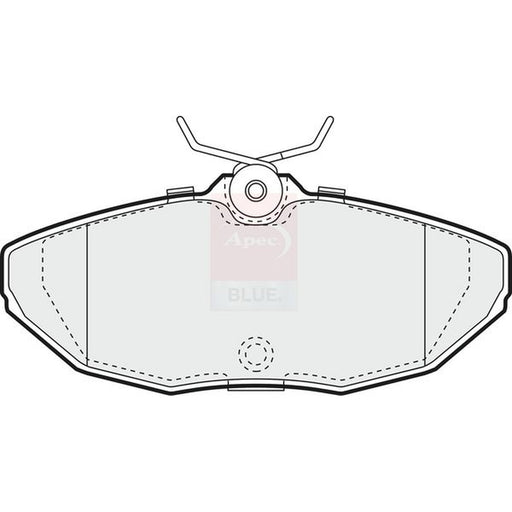 Apec Rear Brake Pad Set fits Jaguar S-Type II 1999-2007 2.5 2.7 3.0 4.0 4.2