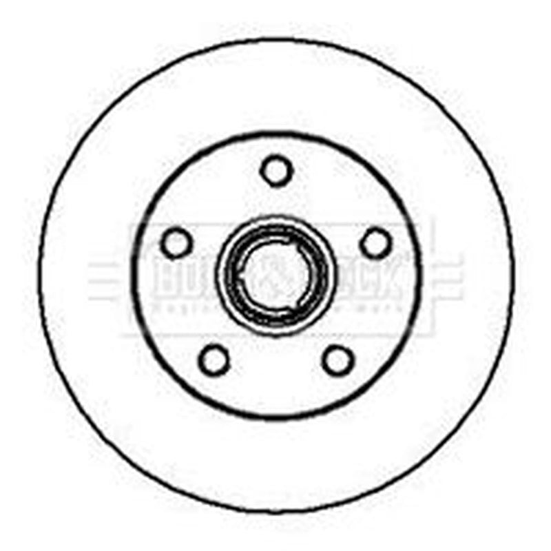 Borg & Beck Front & Rear Brake Discs & Pads fits VW Vento 1992-1998 2.8