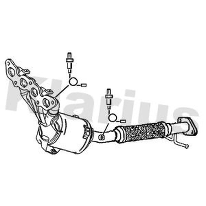Klarius Catalyst Type Approved With Pipe fits Ford Galaxy II 2006-2015 2.0